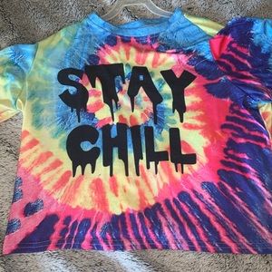Tie dye graphic tee